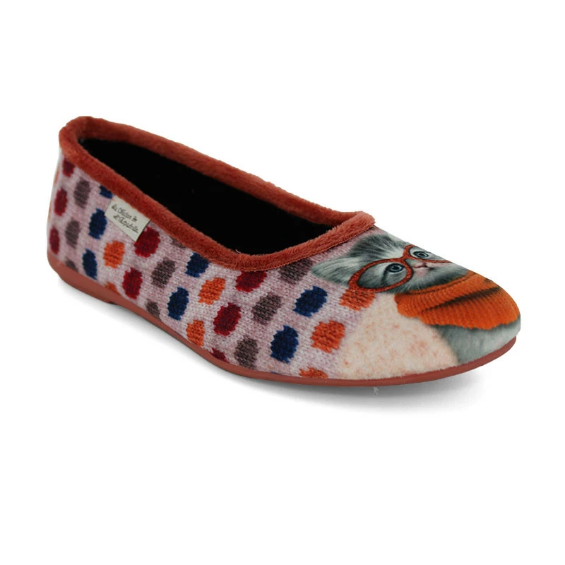LA MAISON DE L'ESPADRILLE Chaussons Ballerines Pour Femme 6040 2 LA MAISON DE L'ESPADRILLE Chaussons Ballerines Pour Femme 6040 – Image 2