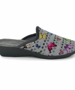 Comfortable Women's Shoes 43 LA MAISON DE L'ESPADRILLE Chaussons Mules Pour Femme 6972 - Papillon