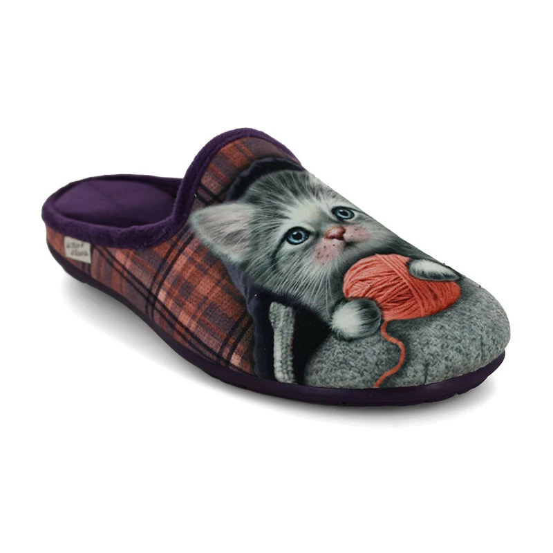 LA MAISON DE L'ESPADRILLE Chaussons Mules Pour Femme 9014 2 LA MAISON DE L'ESPADRILLE Chaussons Mules Pour Femme 9014 – Image 2