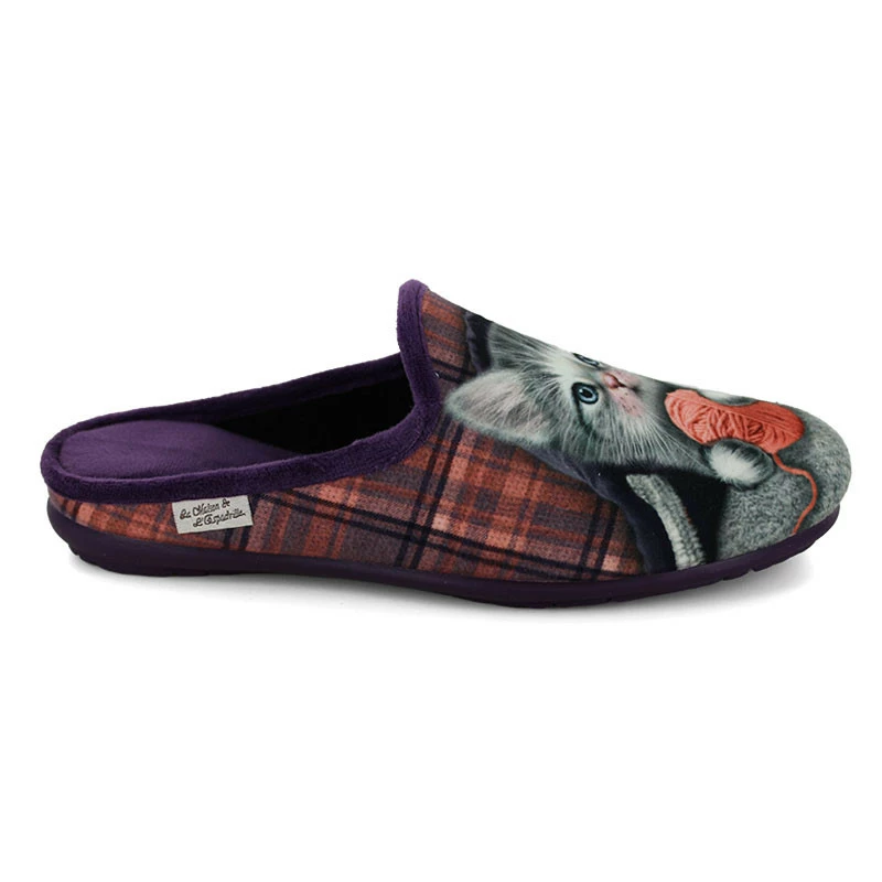 LA MAISON DE L'ESPADRILLE Chaussons Mules Pour Femme 9014 1 LA MAISON DE L'ESPADRILLE Chaussons Mules Pour Femme 9014