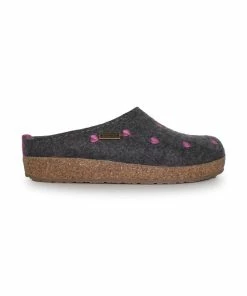 HAFLINGER Chaussons Mules Pour Femme Grizzly Cuoricini -Comfortable Women's Shoes grizzly cuoricino 12